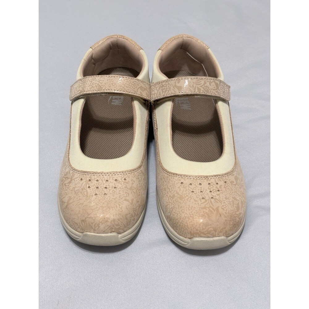Drew 'Rose' Mary Jane Ortho Shoes Women's Sz 9M Bone Metallic Foil